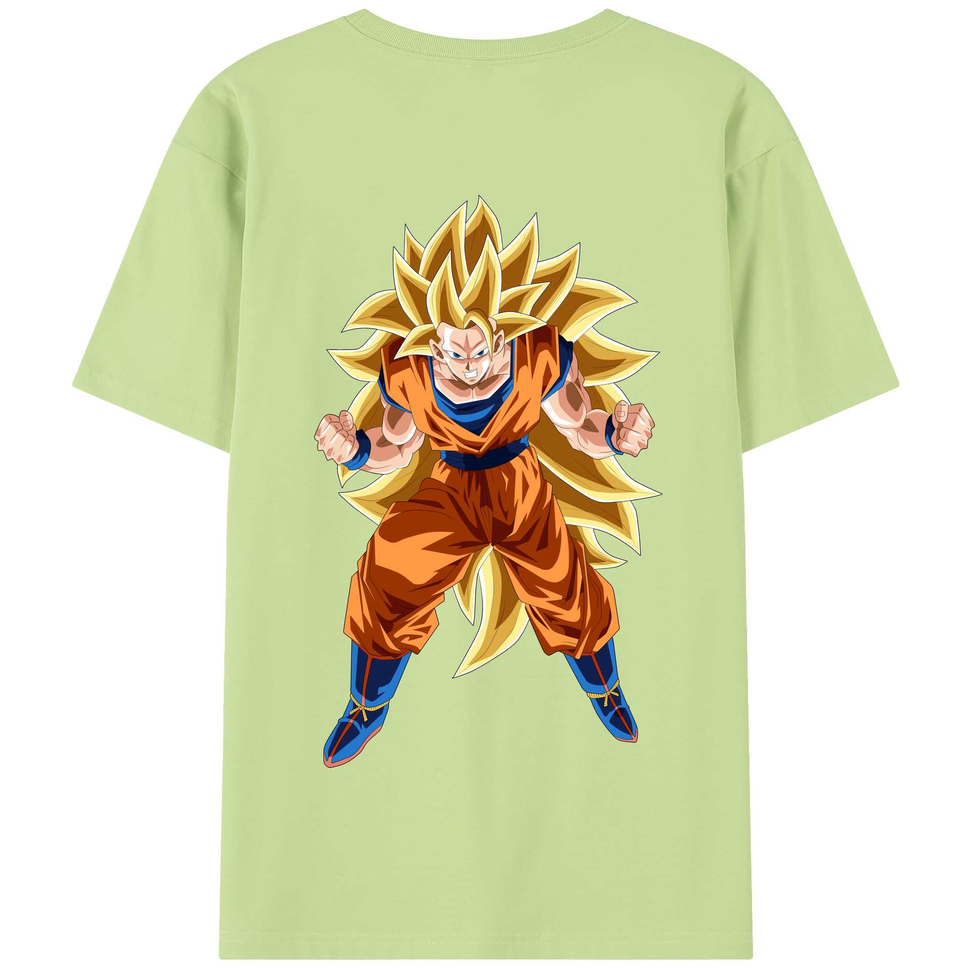 （画像用） ドラゴンボール 孫悟空（そん ごくう）Son Goku カカロット DRAGON BALL Kakarotto 綿100％半袖Tシャツ（背面プリント）